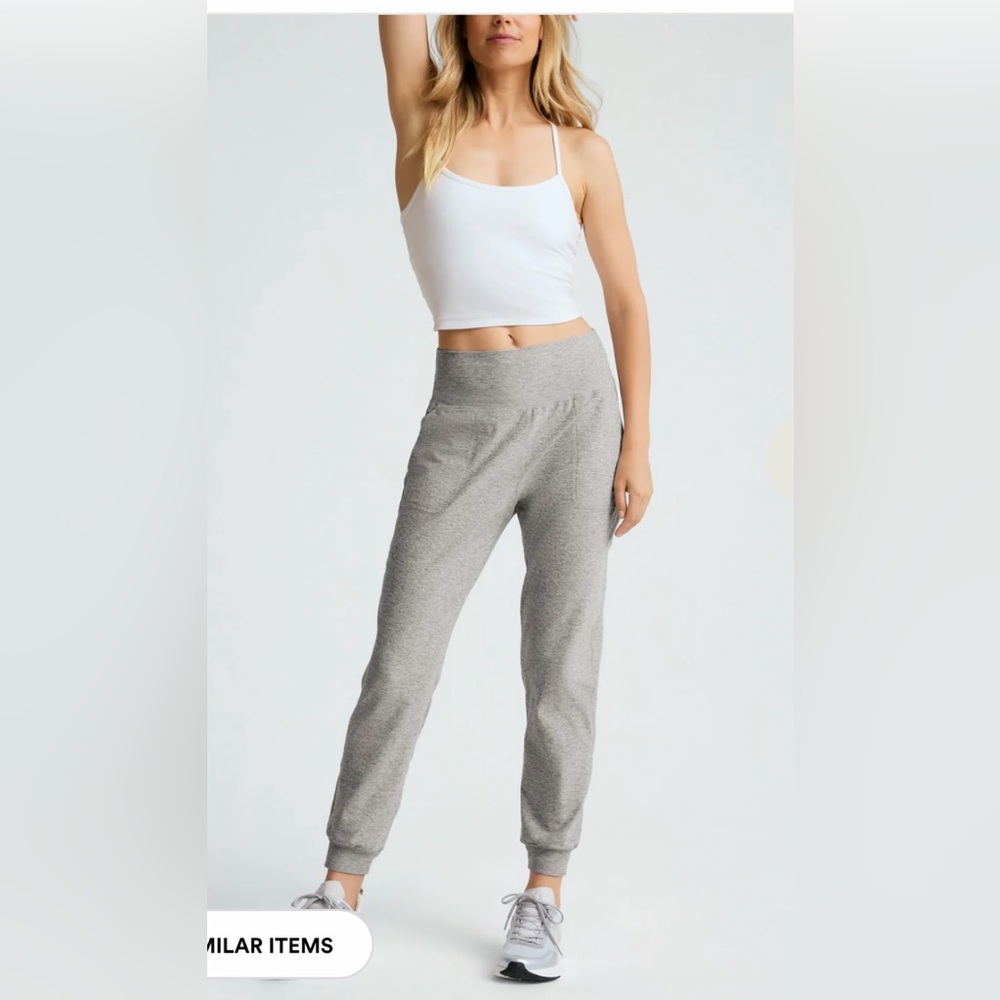 Beyond Yoga Spacedye Midi Jogger in silver mist
